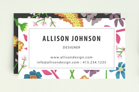 Wild Flowers Business Cards