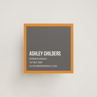 Citrus Chevrons Business Cards