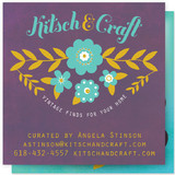 folksy floral Business Cards