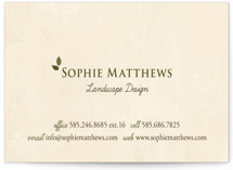 Green Leaves Business Cards