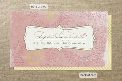 Vintage Bloom Business Cards