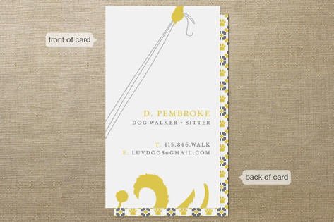 Dog Walker Business Cards