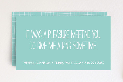 A Pleasure Business Cards