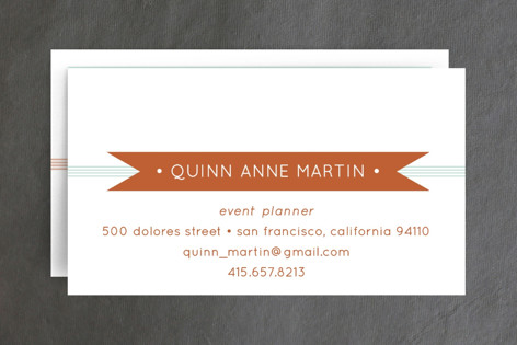 Banner + Stripes Business Cards