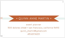 Banner + Stripes Business Cards