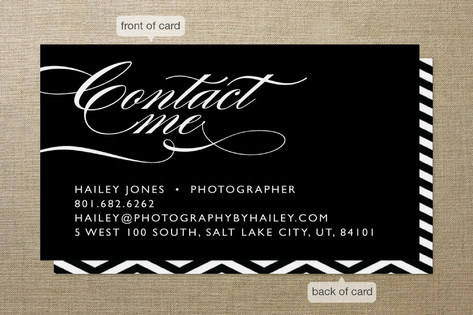 Bold Contact Business Cards