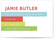 Bright Stripes Business Cards