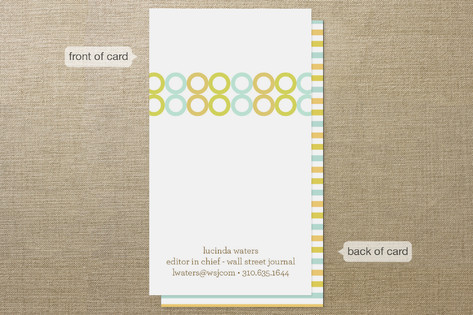Colorful Impression Business Cards