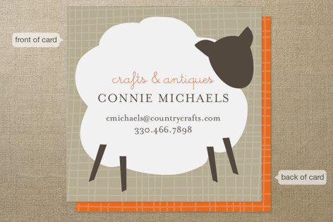 Country Crafts Business Cards