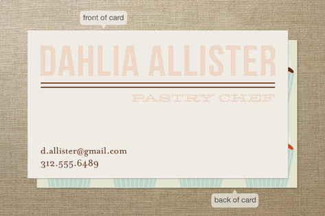 Cupcakes Business Cards