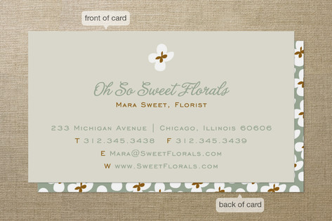 Dainty Flowers Business Cards