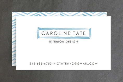 Herringbone Stroke Business Cards