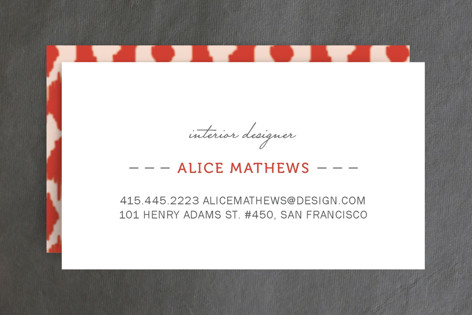 Ikat Design Business Cards
