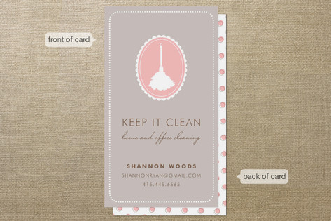 Keep It Clean Business Cards