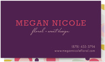 Megan Floral Business Cards