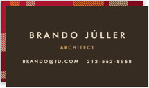 Savant Plaid Business Cards