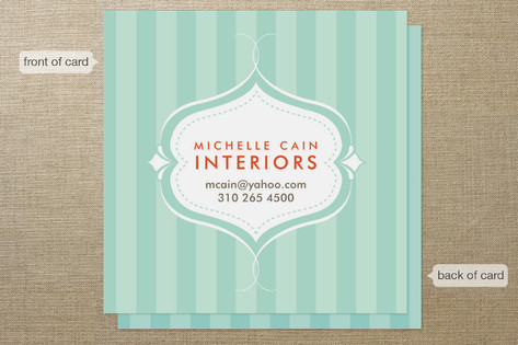 Striped Elegance Business Cards