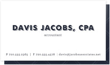 The Accountant Business Cards
