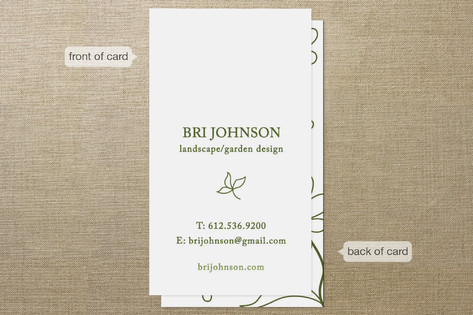 Garden Vines Business Cards