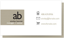 Monogram Logo Business Cards