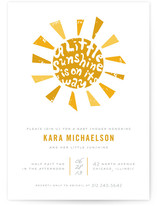 Little Sunshine Baby Shower Invitations