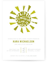 Little Sunshine Baby Shower Invitations