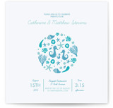 Sweet Seahorses Baby Shower Invitations