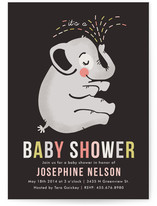 Baby Elephant Baby Shower Invitations