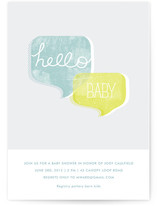 Hello Baby Baby Shower Invitations