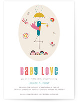 The Stork Baby Shower Invitations