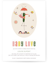 The Stork Baby Shower Invitations