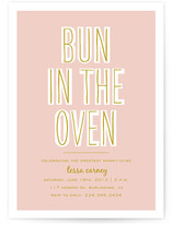 Bun in the Oven Baby Shower Invitations