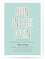 Bun in the Oven Baby Shower Invitations
