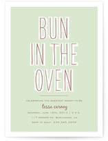 Bun in the Oven Baby Shower Invitations