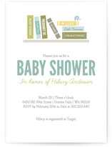 Book It Baby Shower Invitations