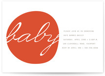 Modern Organic Baby Shower Invitations