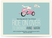 Ride On Over Baby Shower Invitations