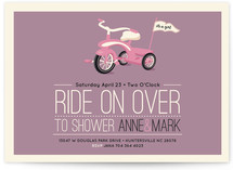 Ride On Over Baby Shower Invitations