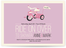 Ride On Over Baby Shower Invitations