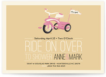 Ride On Over Baby Shower Invitations