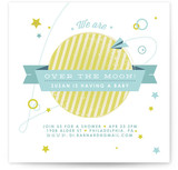 Over the Moon Baby Shower Invitations