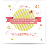 Over the Moon Baby Shower Invitations