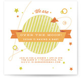 Over the Moon Baby Shower Invitations