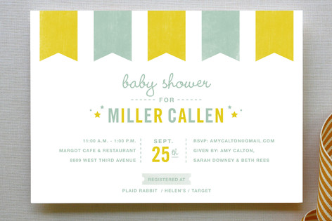 Festoon Baby Shower Invitations