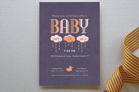 Graphique Baby Shower Invitations