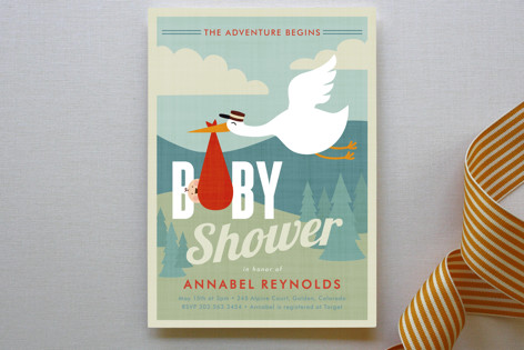 Adventurer Baby Shower Invitations