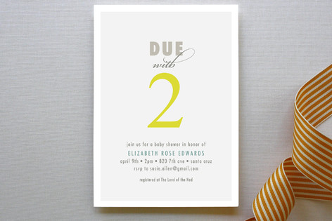 Two Baby Shower Invitations