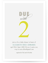 Two Baby Shower Invitations