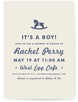 Vintage Rocker Baby Shower Invitations