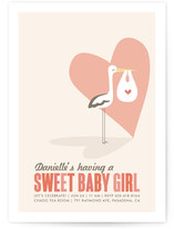 Sweet Delivery Baby Shower Invitations